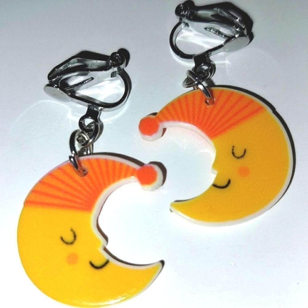 Super cute girls clip-on earrings